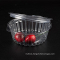 High quality hot selling 8oz small plastic round transparent food grade containers with flat lid